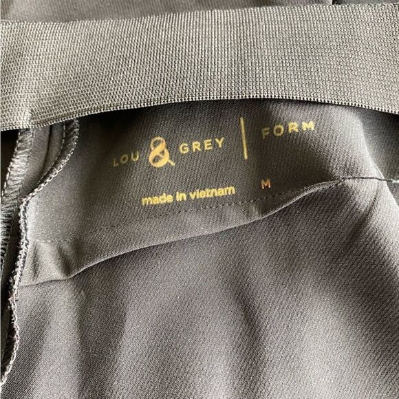 Lou & Gray Loft Womens Form Slacks Brown Elastic Waistband Side Zipper Pants SZ - Picture 13 of 14